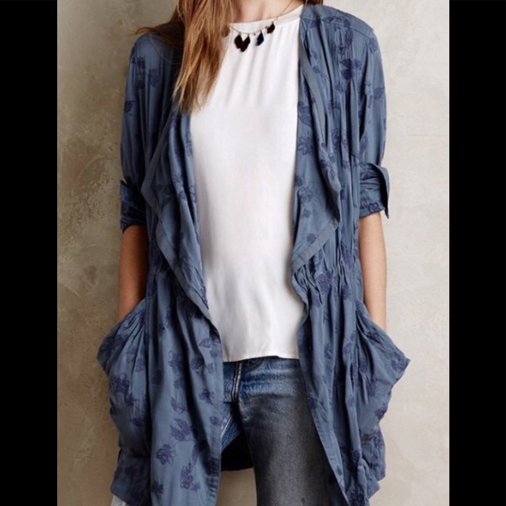 Anthro Hei Hei Melita Draped Anorak Jacket Medium